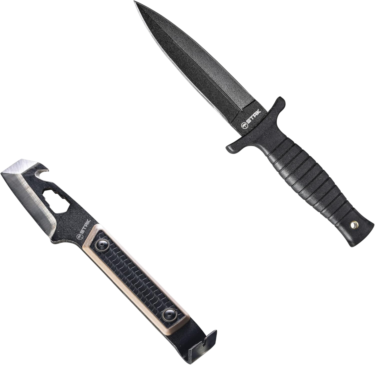 STAK Tac EDC Pry Bar, Trail Knife with Sheath